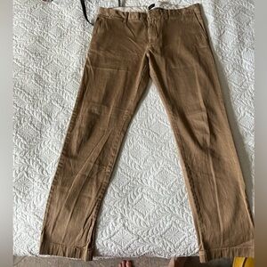 J. Crew Stretch Pants in Tan and Cream